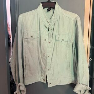 Carole Little Green Linen Jacket